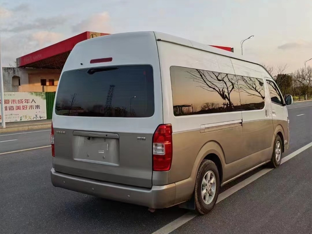 2nd Hand Mini Bus 14 Seats Front Engine Menggunakan Bensin Bekas Golden Cup SY6548 Mini Van
