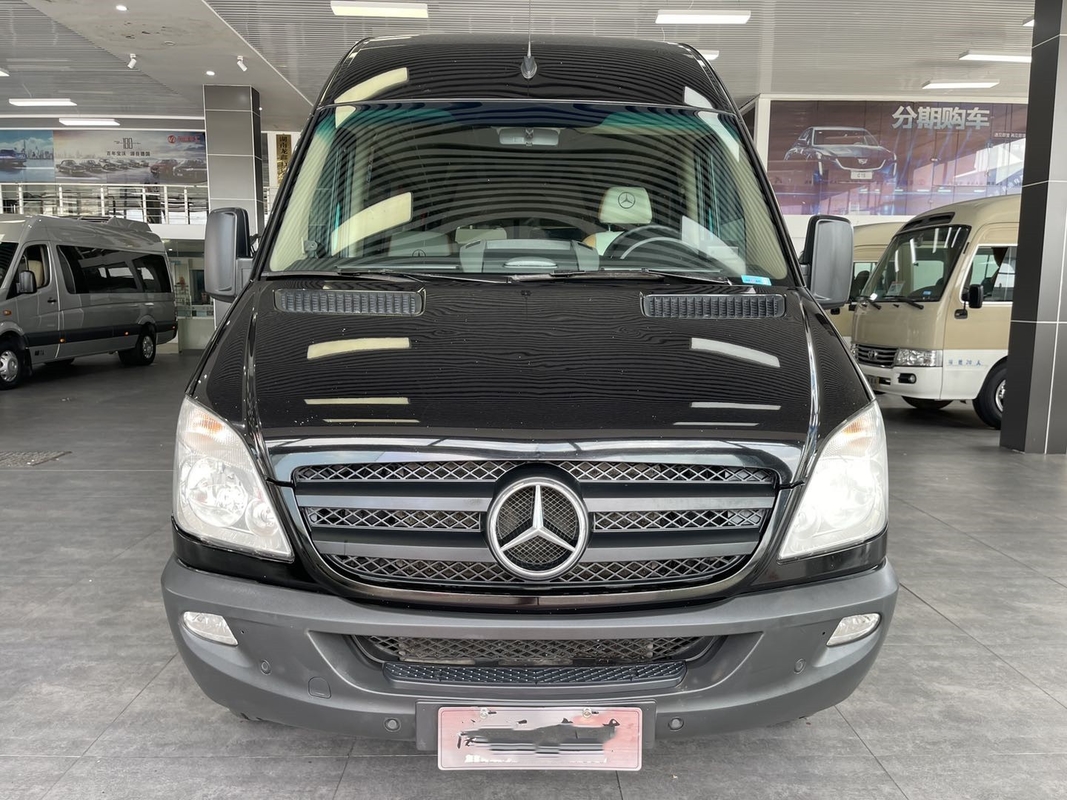 Bus Mewah Bekas Benz Bus Mini Komersial 19 Kursi Mesin Depan Mesin Daimler EURO V
