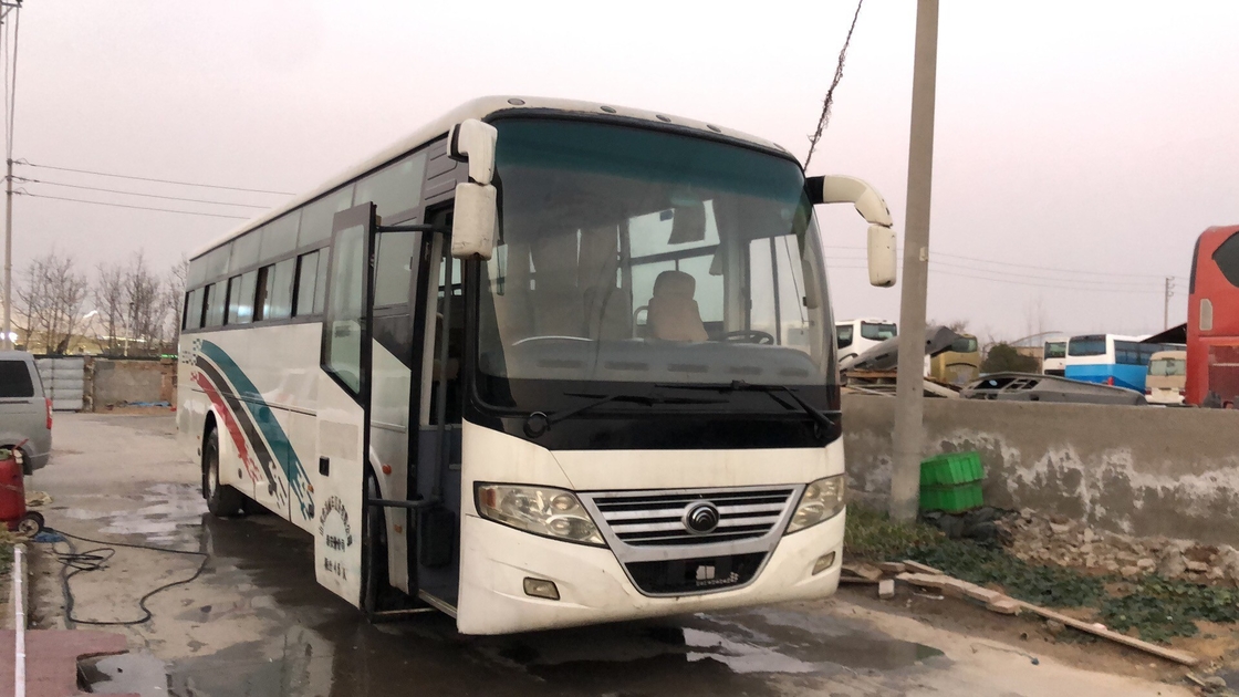 Mesin Depan Bus Wisata Bekas 53 Kursi Bekas Yutong Bus ZK6112D Sliding Window