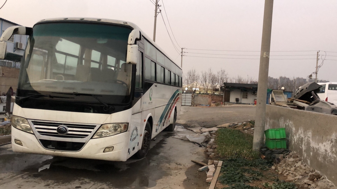 Mesin Depan Bus Wisata Bekas 53 Kursi Bekas Yutong Bus ZK6112D Sliding Window