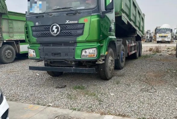 Truk Komersial Bekas 8 × 4 430hp Mesin Weichai Second Hand SHACMAN D'LONG X3000 Dump Truck