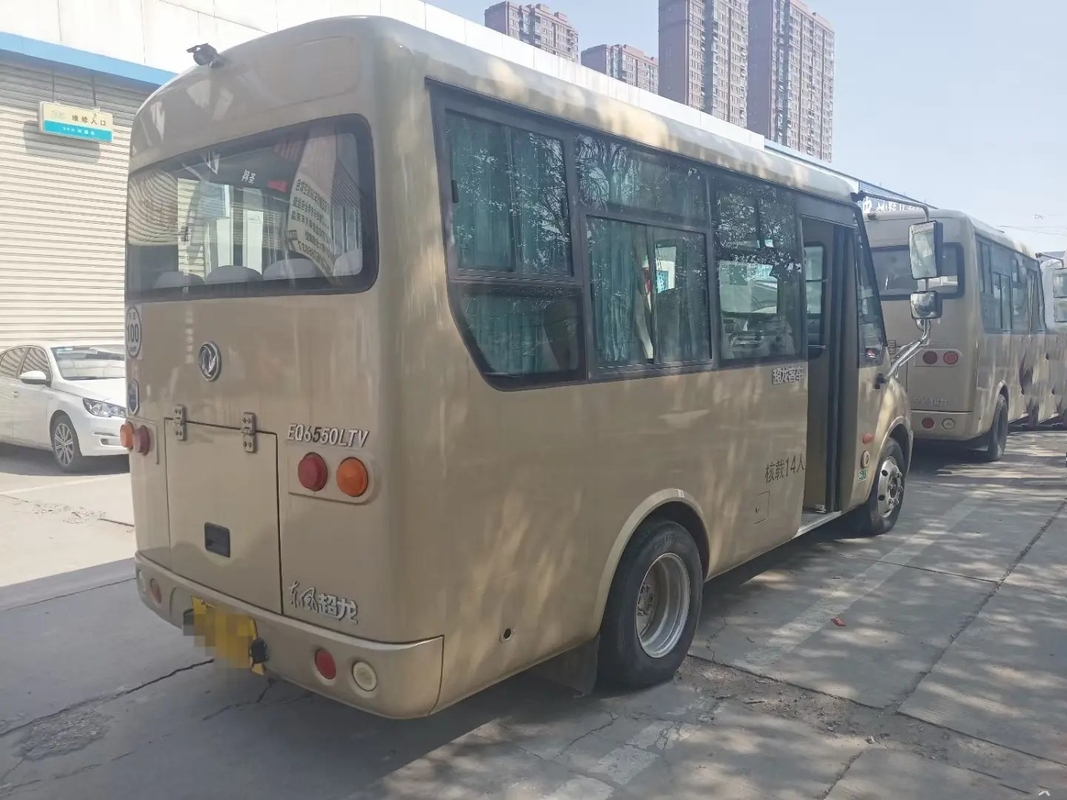 Second Hand Mini Van Front Engine Folding Gate Slidng Windows 14 Seats Digunakan Dongfeng Mini Bus EQ6550