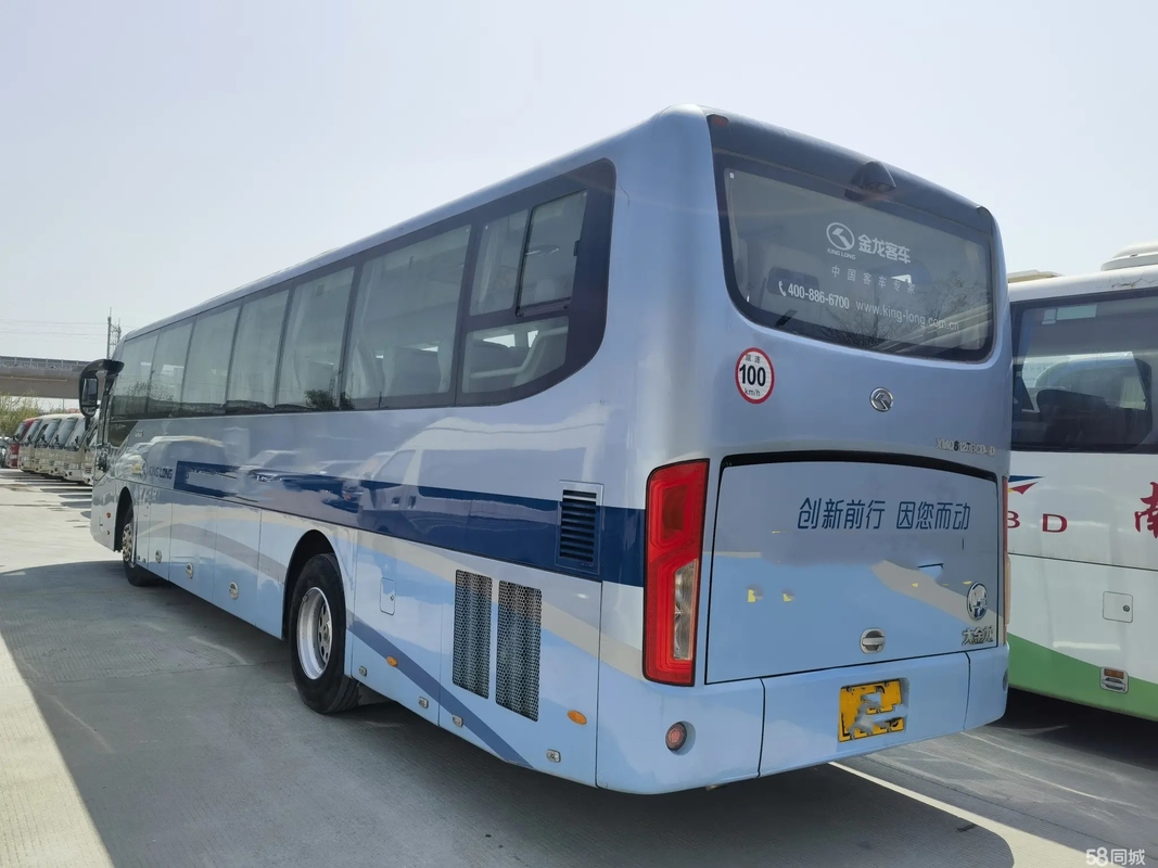 Bus King Long Coaches Bekas Pintu Ganda 51 Kursi AC Bus Mewah Bekas XMQ6117