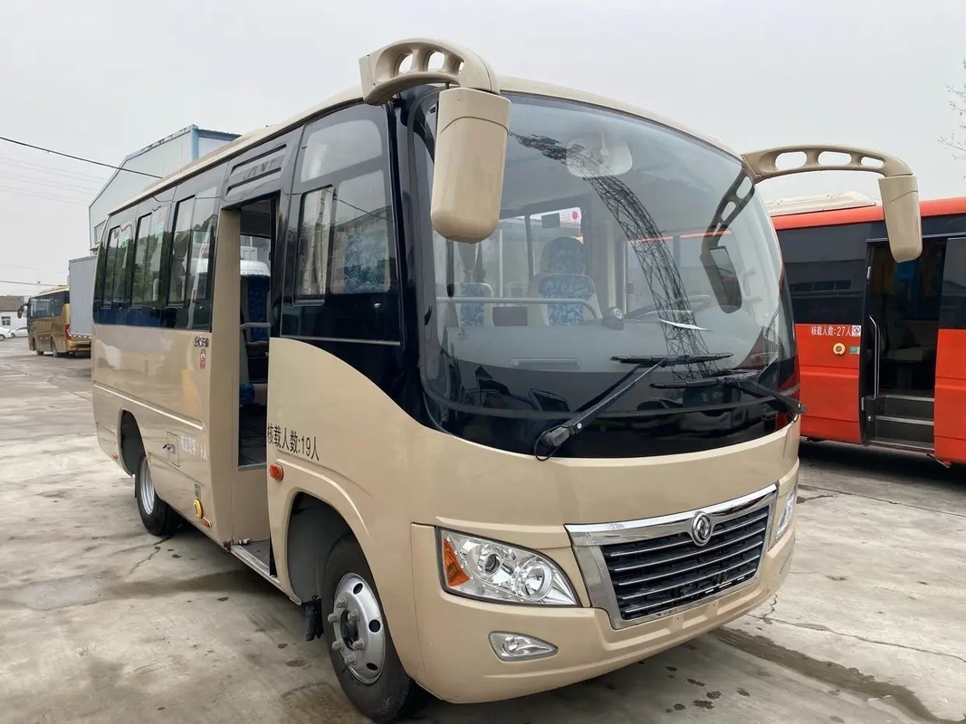 2nd Hand Bus Sliding Windows Yuchai Engine 19 Kursi AC Uesd Dongfeng Mini Bus DFA6600