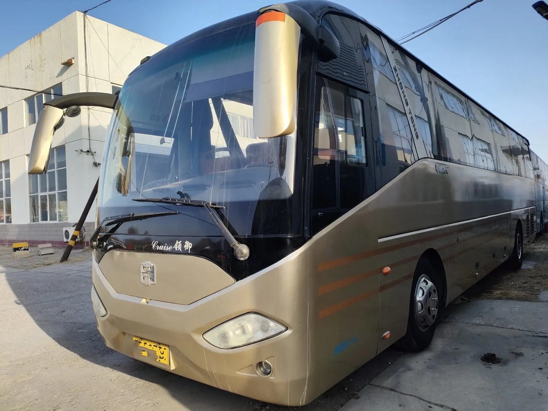 Bus Perjalanan Bekas Mesin Yuchai Pintu Ganda 53 Kursi 12 Meter Bus Zhongtong Bekas LCK6125