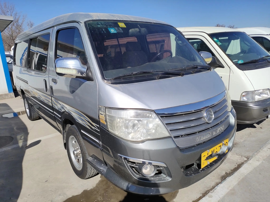 Digunakan 14 Bus Penumpang AC Jendela Geser 14 Kursi Mesin Diesel Golden Dragon Hiace XML6532