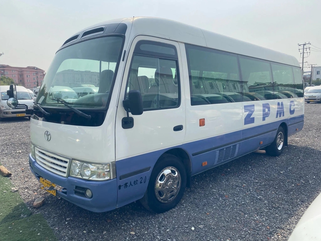 Toyota Van Second Hand SCT6702TR Pintu Ayun Eksternal 20 Kursi Mesin Minyak Coaster Bekas EURO II