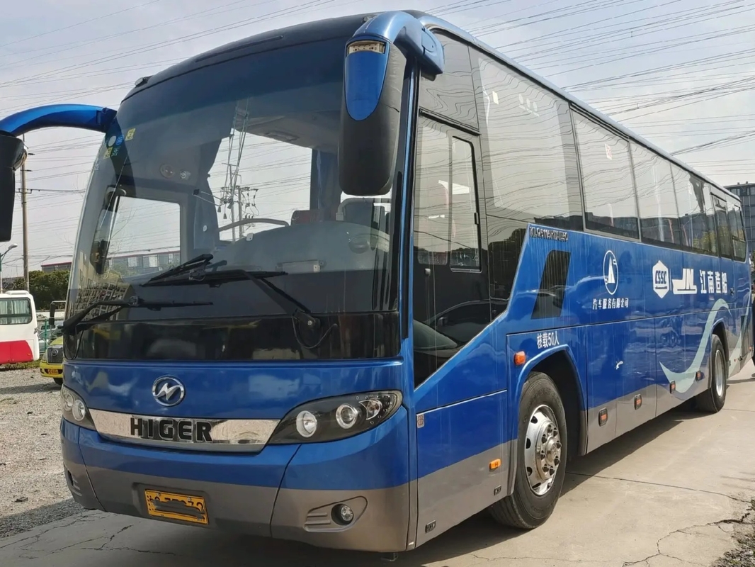 Mesin Mci Bus Weichai Bekas 50 Kursi Kompartemen Bagasi Pintu Tunggal LHD/RHD 2nd Hand Higer KLQ6115