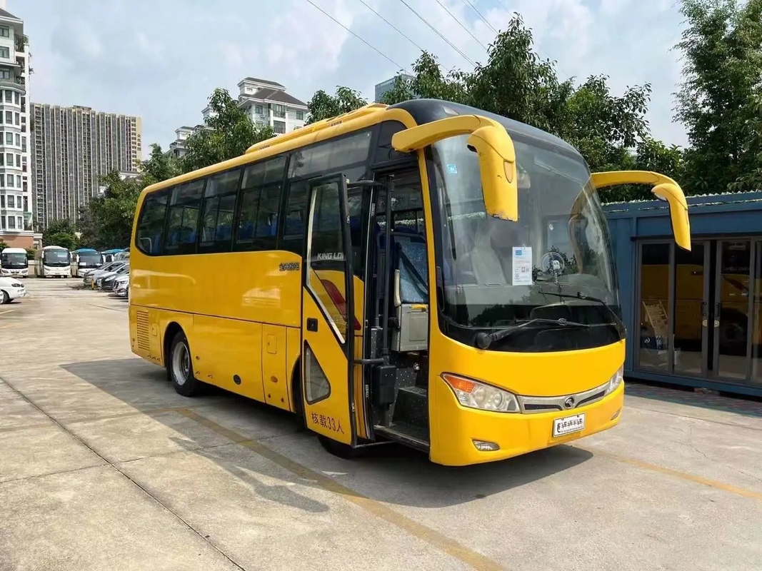 Mesin Yuchai Bus Penumpang Bekas 33 Kursi Transmisi Manual A / C Sliding Window 2nd Hand Kinglong Bus XMQ6759