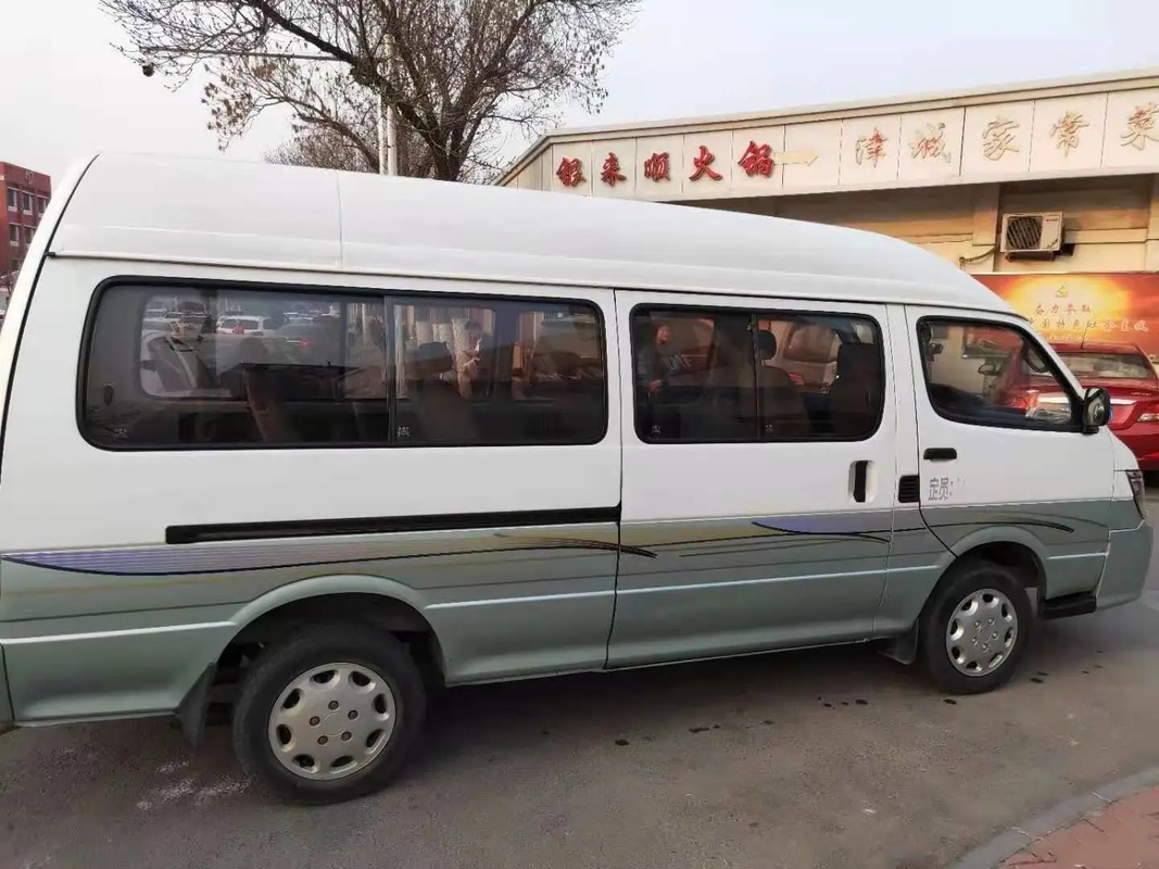 Pelatih Mini Bekas Atap Tinggi 14 Kursi JINBEI Big Hiace Sliding Window Air Conditioner 2nd Hand Minibus SY6548