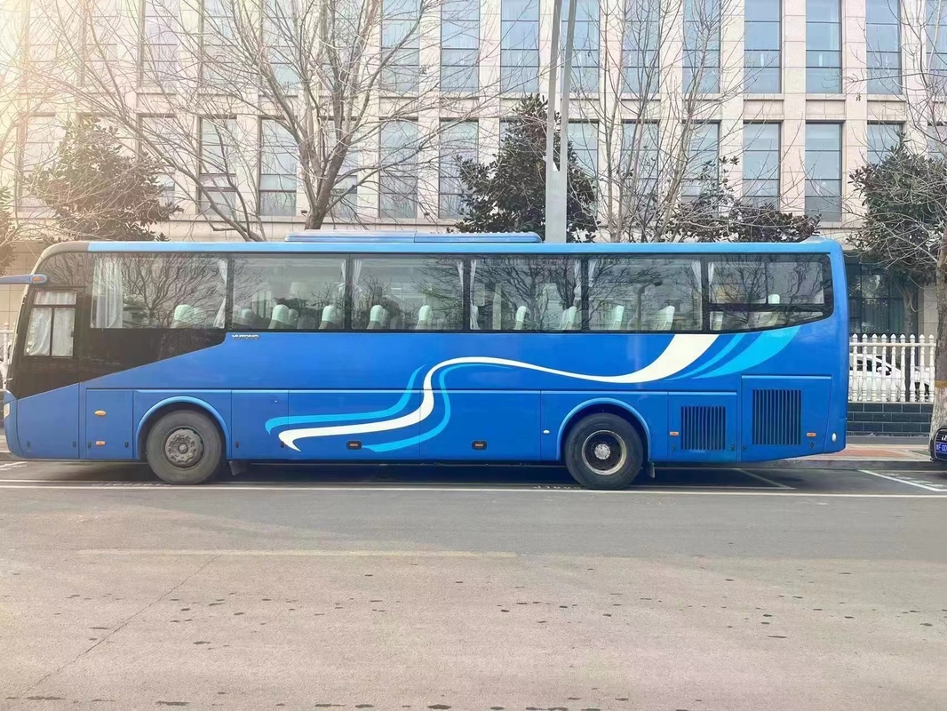 Bus Tur Tangan Kedua Mesin Weichai 55 Kursi Jendela Penyegelan Pintu Ganda 11,5 Meter Digunakan Young Tong ZK6127