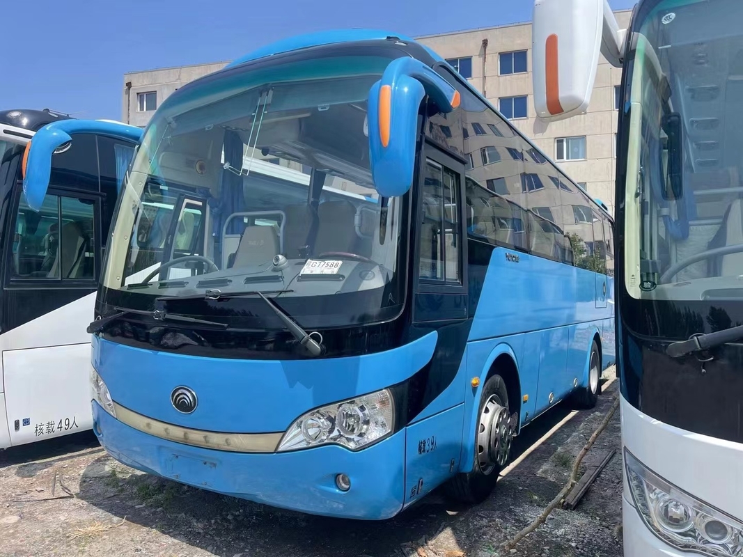 Bus Bekas Dan Pelatih 39 Kursi Mesin Yuchai 245hp 2015 Tahun Warna Biru Mesin Langka Young Tong ZK6908