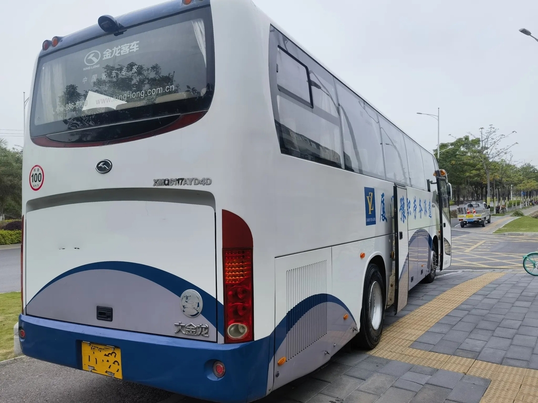 2nd Hand Bus Tahun 2016 Pintu Ganda 47 Kursi Mesin Yuchai 6 Silinder LHD/RHD Digunakan Kinglong XMQ6117