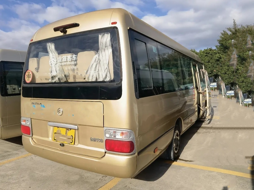 Mesin Bus Kecil Bekas 28 Kursi Depan 7 Meter Air Conditoner 5250kg Curb Weight 150hp Golden Dragon XML9729