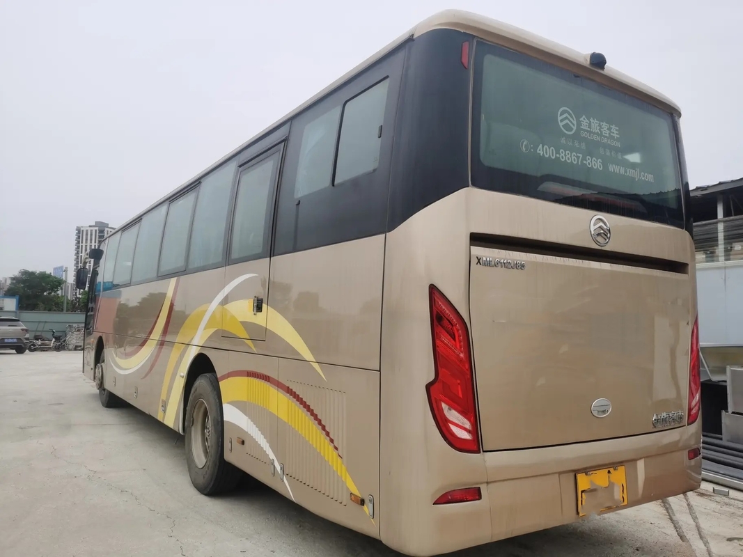Mesin Diesel Bus 50 Kursi Mesin Weichai 245hp Digunakan Golden Dragon XML6112 Leaf Spring Single Door Dengan A / C