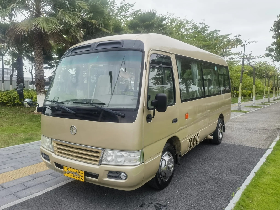 Coaster Tangan Kedua Mesin Depan 6 Meter 19 Kursi Bekas Golden Dragon Minibus XML6601 Pintu Ayun Eksternal