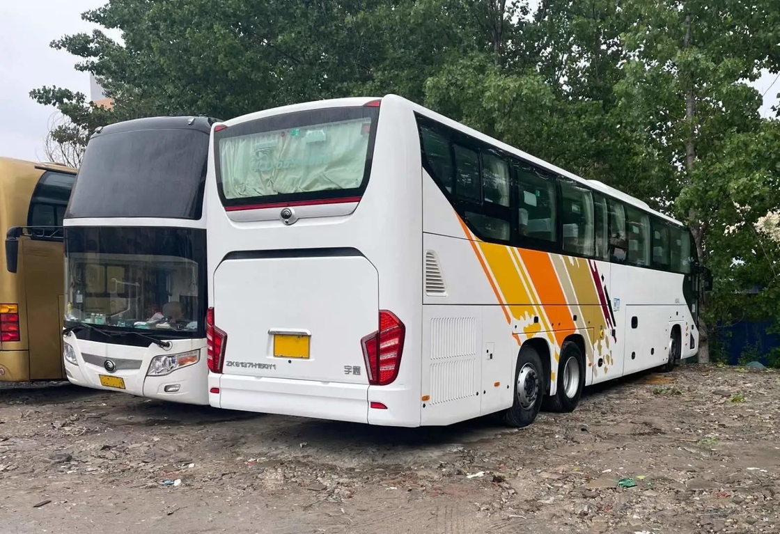 Second Hand Bus Double Deff Kompartemen Bagasi Besar 48 Kursi Mesin Weichai Dengan Bus Tur Bekas A / C ZK6137