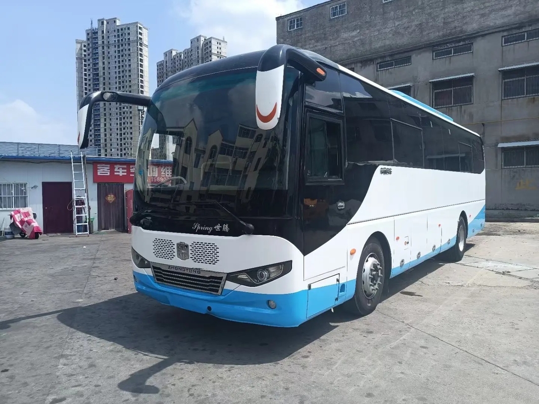 Mesin Depan Bus Gereja Bekas 6 Silinder 220hp Pegas Daun 45 Kursi Dengan Pendingin Udara Zhongtong LCK6108D