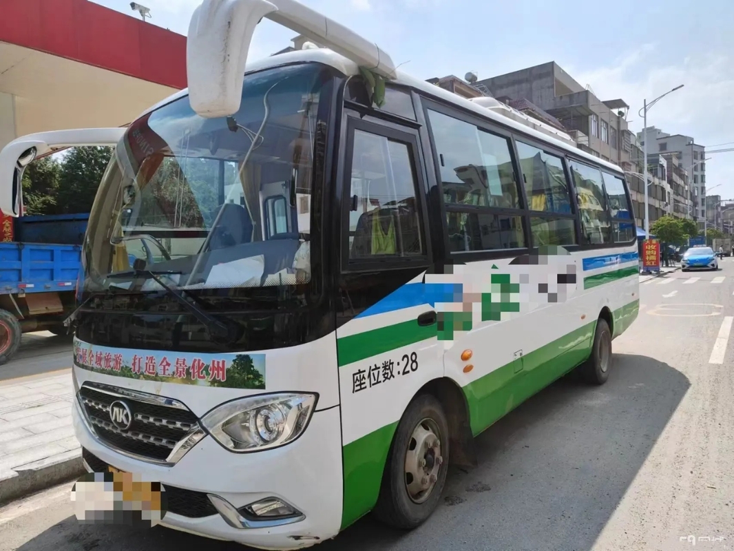 Mesin Ford Minibus Depan Weichai Bekas 28 Kursi Jendela Geser Tahun 2020 7 Meter 2nd Hand Ankai Bus HFF6739