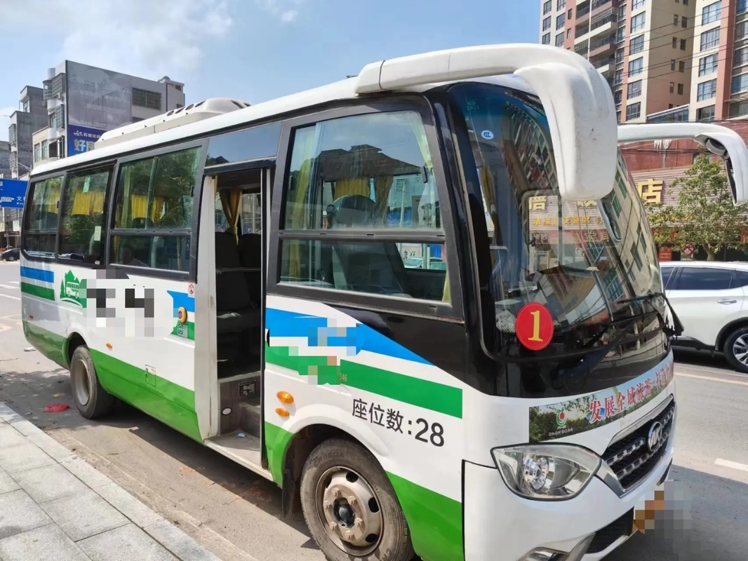 Mesin Ford Minibus Depan Weichai Bekas 28 Kursi Jendela Geser Tahun 2020 7 Meter 2nd Hand Ankai Bus HFF6739