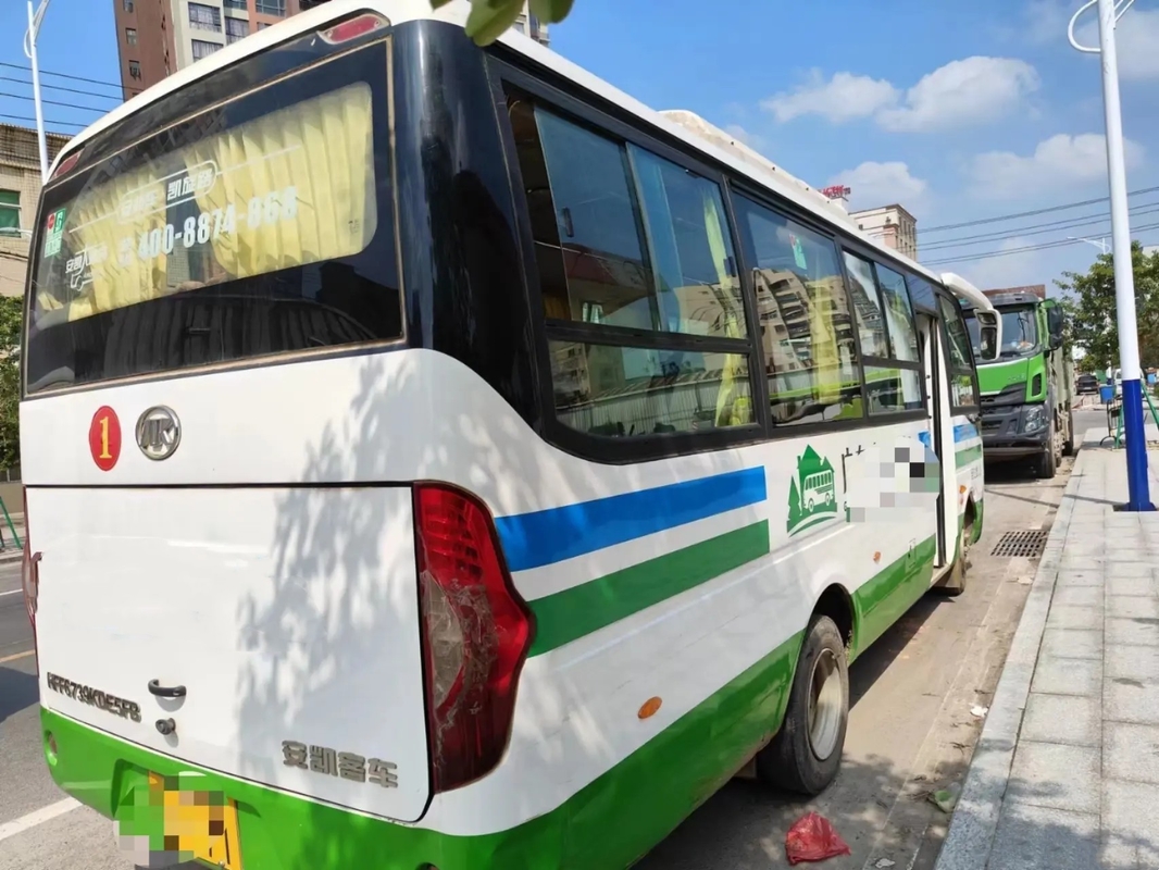Mesin Ford Minibus Depan Weichai Bekas 28 Kursi Jendela Geser Tahun 2020 7 Meter 2nd Hand Ankai Bus HFF6739