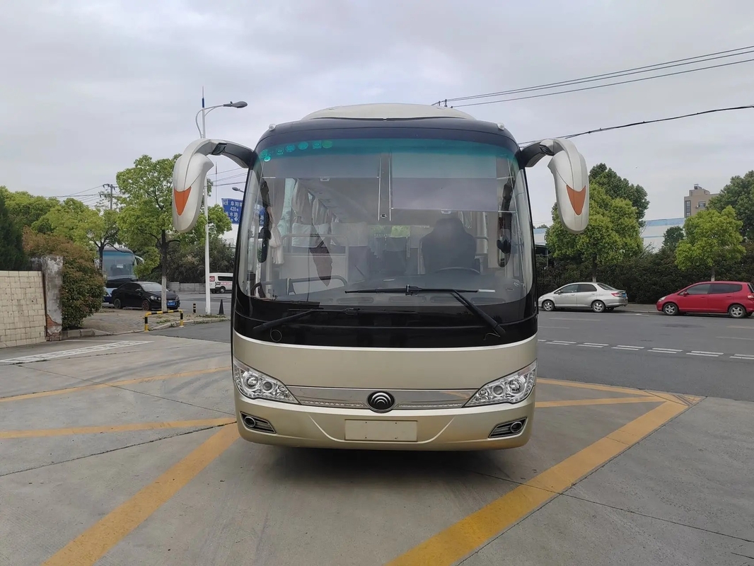 Pelatih Penumpang Bekas 8 Meter Transmisi Manual Young Tong Bus ZK6816 Mesin Langka 32 Kursi AC
