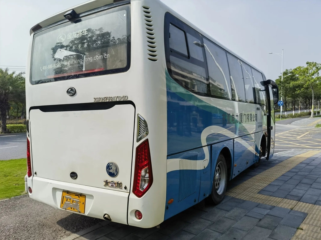 Bus Diesel Bekas Tahun 2016 28 Kursi Mesin Yuchai 4 Silinder Pintu Ayun Eksternal Kinglong Bus XMQ675