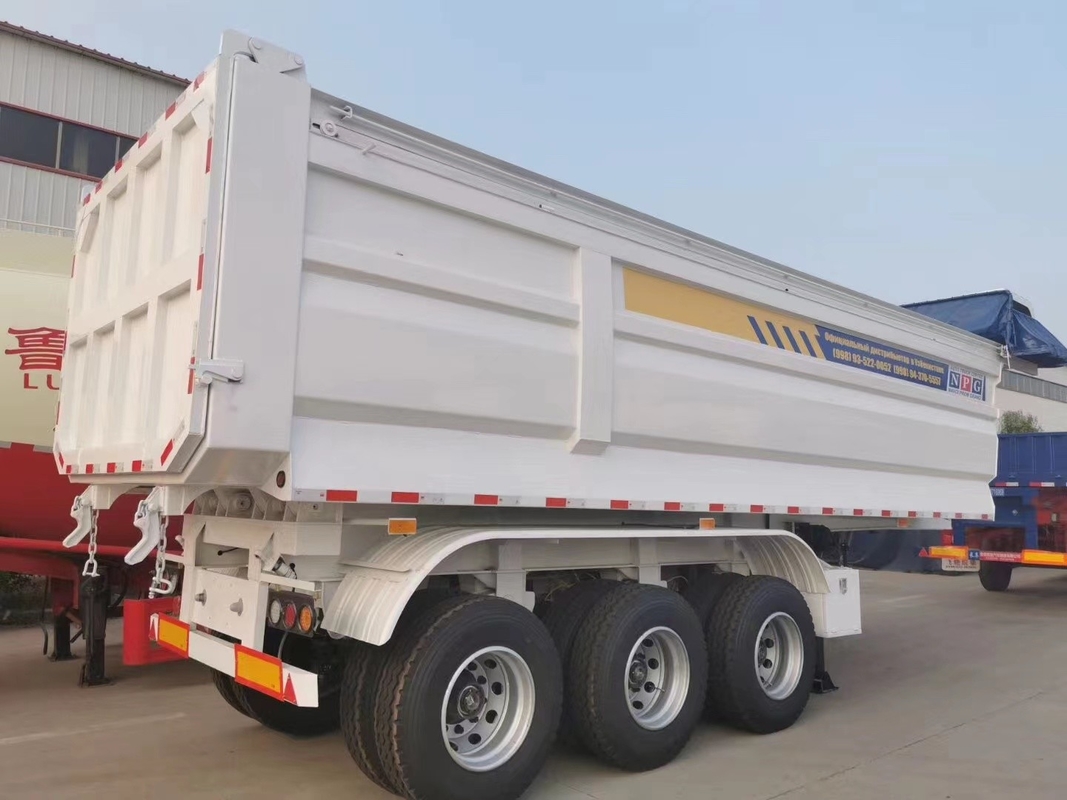 Trailer Semi Bekas Trailer Dump Baru Dengan 2/3/4 As Buatan China Muat 60 Ton