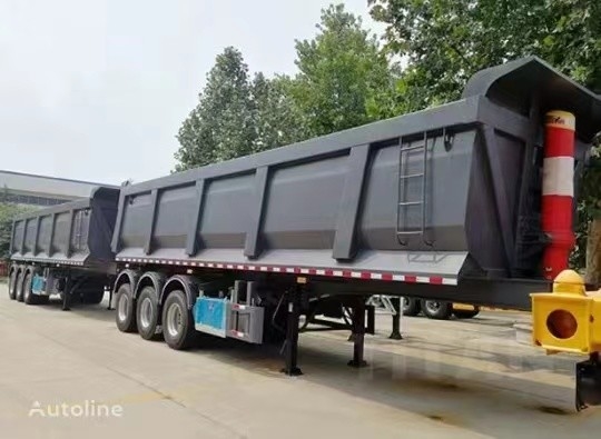 Trailer Semi Bekas Trailer Dump Baru Dengan 2/3/4 As Buatan China Muat 60 Ton