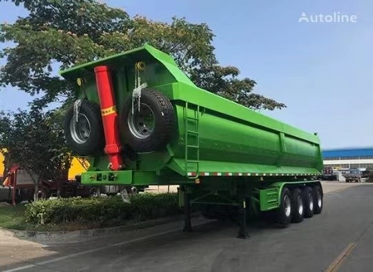 Trailer Semi Bekas Trailer Dump Baru Dengan 2/3/4 As Buatan China Muat 60 Ton