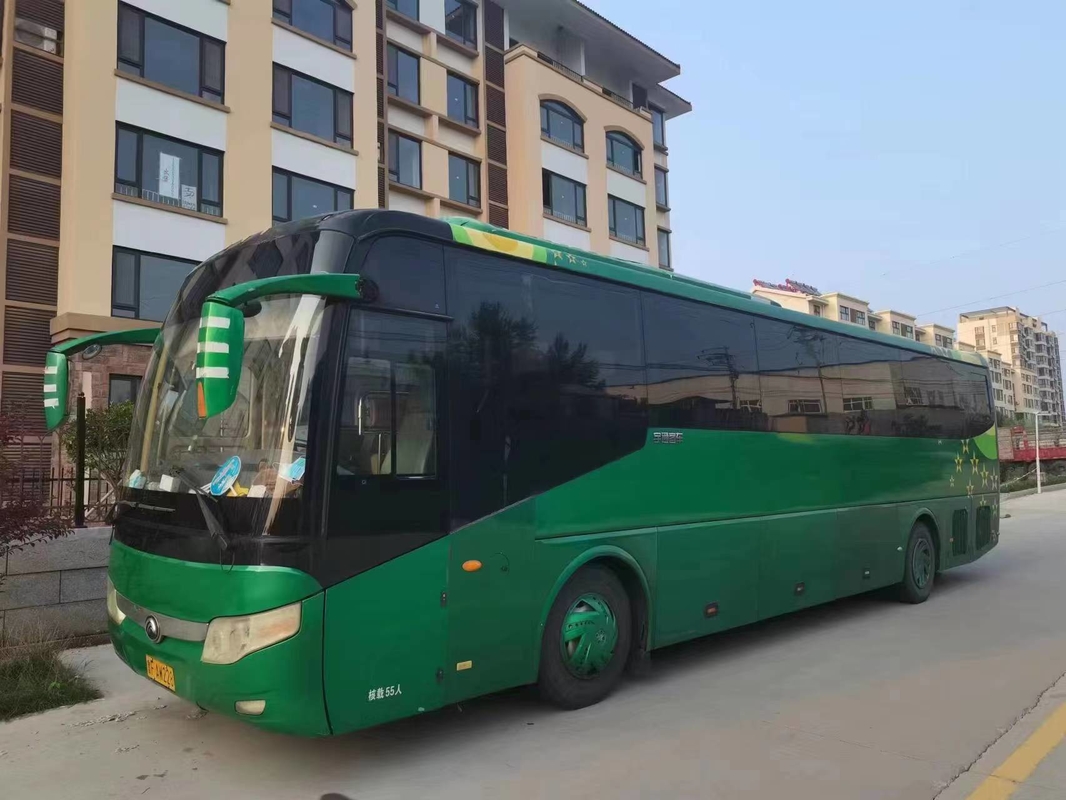 Bus Jarak Jauh 55 Kursi Pelatih Mewah Warna Hijau Transmisi Manual Tahun 2017 Bus Yutong Bekas ZK6127