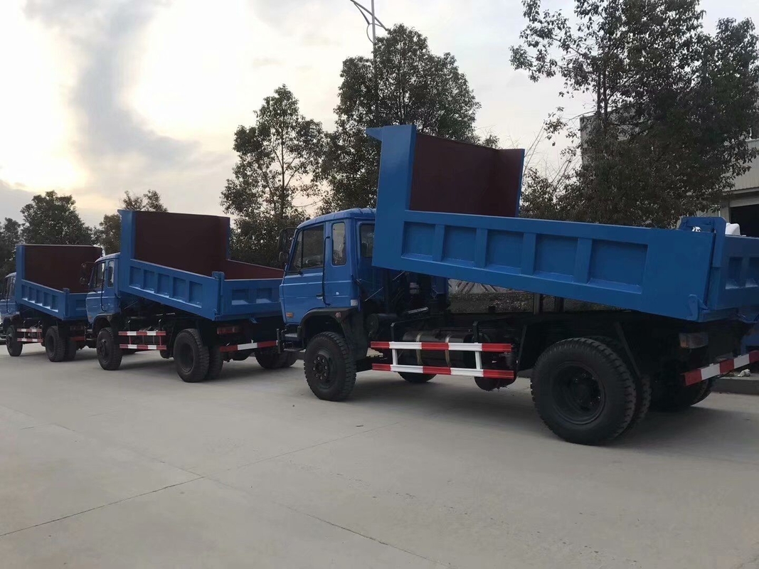Truk Dump Bekas Warna Biru Light Tipper Truck Merek Dongfeng Model Drive 4×2 Curb Weight 6 Ton RHD
