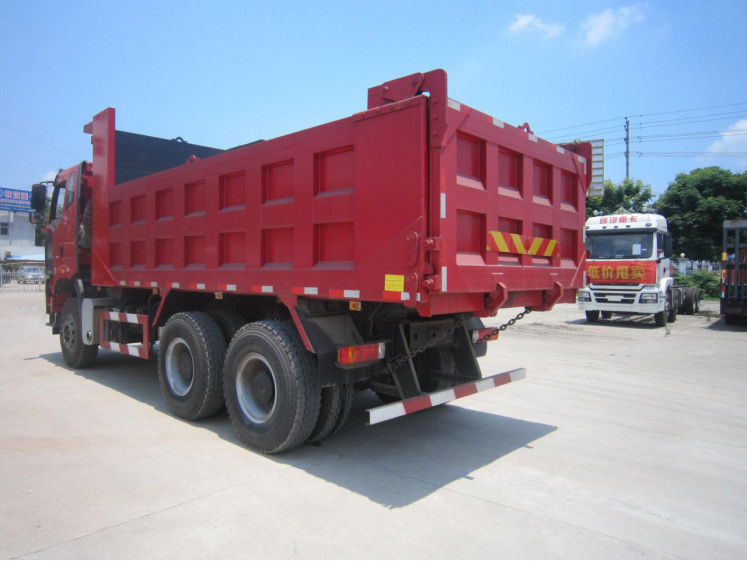 Truk Dump Bekas 6×4 Drive Mode Flat Cabin EURO II Standar Emisi 6 Silinder FAW Tipper Truck RHD