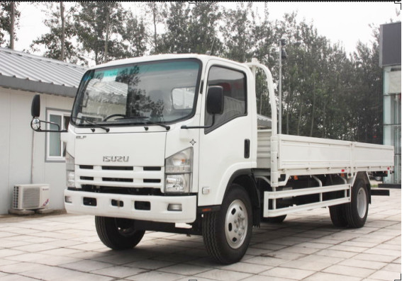 Truk Ringan Bekas Truk Truk ISUZU Multi Leaf Springs Muat 10 Ton Drive Tangan Kiri Truk Kargo Ringan