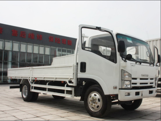 Truk Ringan Bekas Truk Truk ISUZU Multi Leaf Springs Muat 10 Ton Drive Tangan Kiri Truk Kargo Ringan