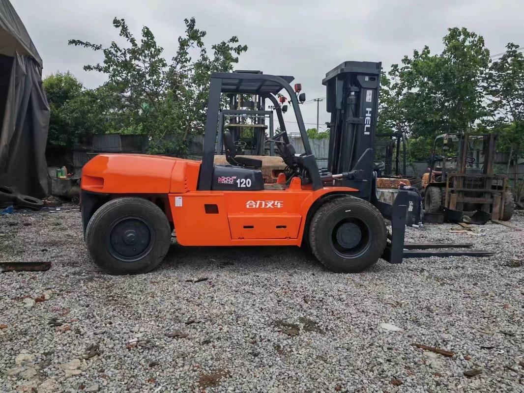 2nd Hand Truck 12 Nilai Kapasitas Pengangkatan Digunakan Truk Forklift HELI Dimensi 5.7*2.4*3.2m