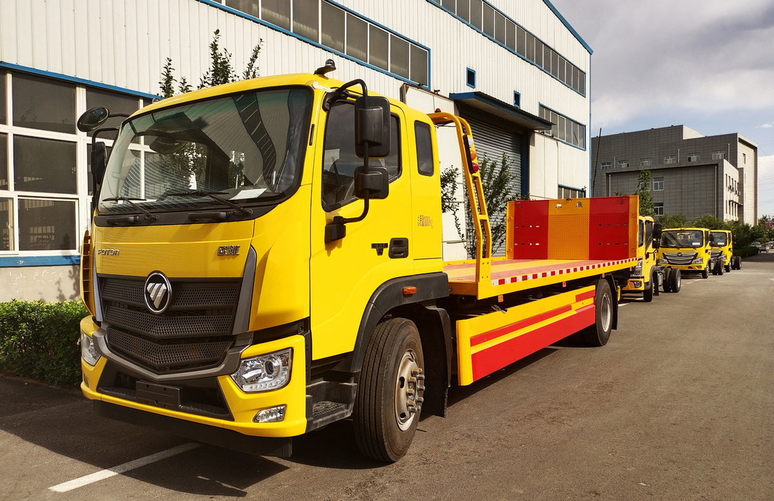 Truk kerja bekas 4×2 Drive Mode 230hp Foton Wrecker Truk Atap datar