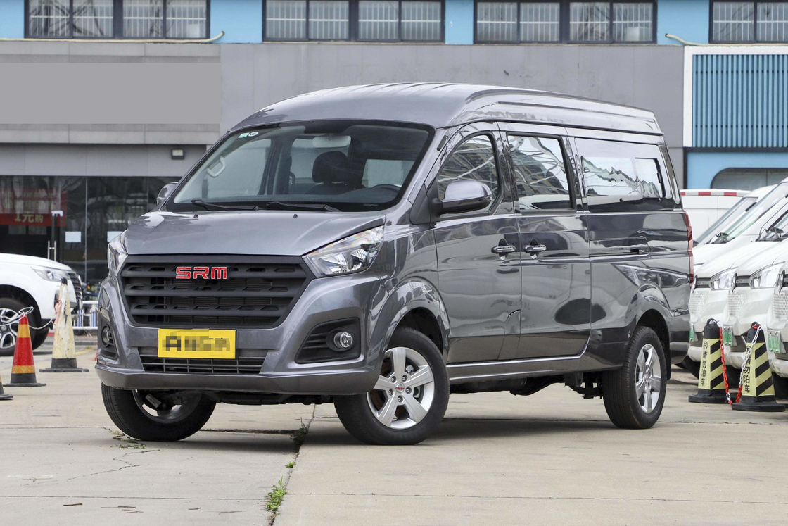 Mini Vans bekas 9 kursi merek Cina Jinbei Hiace Mesin bensin dengan A / C