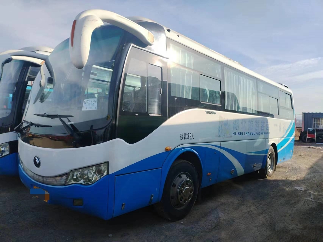 Youngtong 39 kursi Bus Shuttle ZK6879 Leaf Spring Single Door Baik A/C