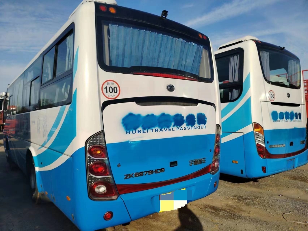 Youngtong 39 kursi Bus Shuttle ZK6879 Leaf Spring Single Door Baik A/C