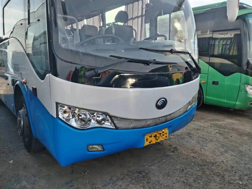 Youngtong 39 kursi Bus Shuttle ZK6879 Leaf Spring Single Door Baik A/C