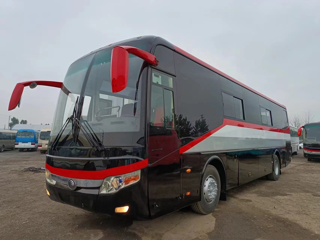 12 Meter Panjang 55 Kursi Bus Bus bekas Yutong ZK 6127 Dua Kaca Depan LHD / RHD