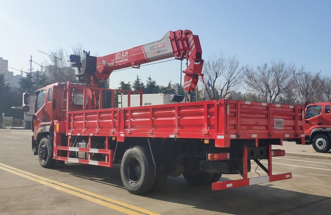Foton Truck Mounted Crane 4*2 Drive Mode 9 Ton Single Cab 220hp Penggerak Kiri