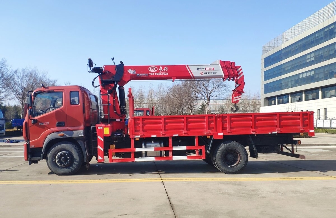 Foton Truck Mounted Crane 4*2 Drive Mode 9 Ton Single Cab 220hp Penggerak Kiri