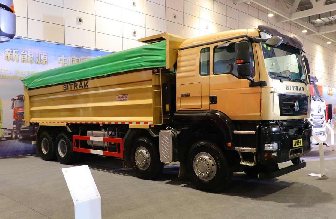 Truk Sino Baru SITRAK C7H Bangunan Perkotaan puing-puing 8 * 4 Truk Dump 440hp