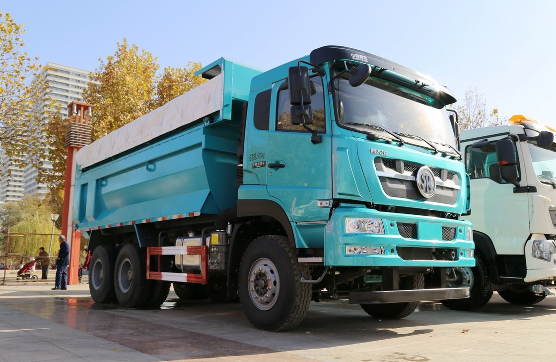 Truk Pertambangan Sino 380hp Inline Enam Silinder 8,7 Meter Panjang 6 * 4 Steyr D78 LHD / RHD