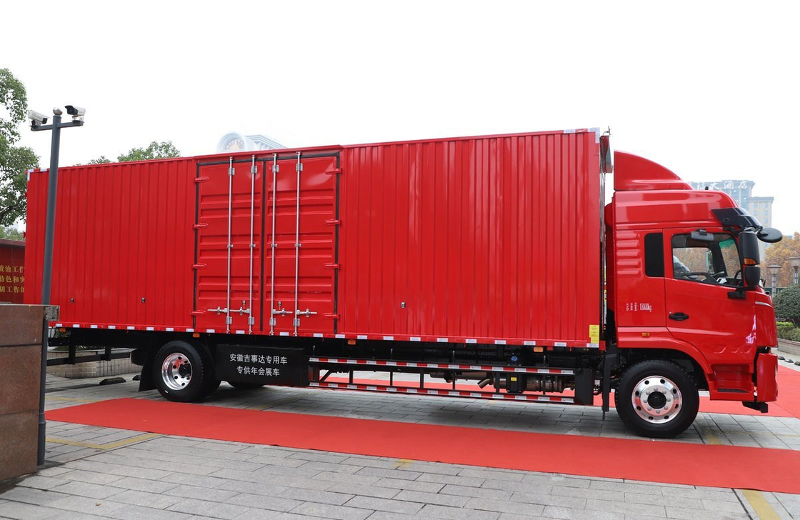 Truk bekas Kargo Wingspan Type Box JAC Truk truk* 4*2 Ban belakang ganda 3 kursi