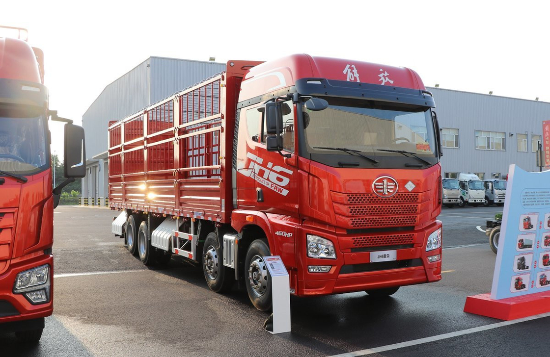 Truk kargo bekas untuk dijual di Cina Jiefang CNG 460hp Heavy Duty Single and Half Cab