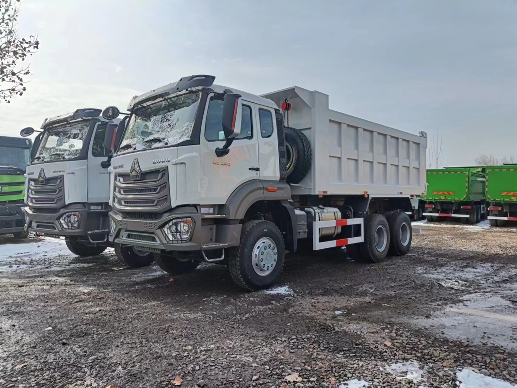 Howo Dump Truck 6x4 Baru 400hp Mesin Weichai Single And Half Cab Spring Leaf LHD/RHD