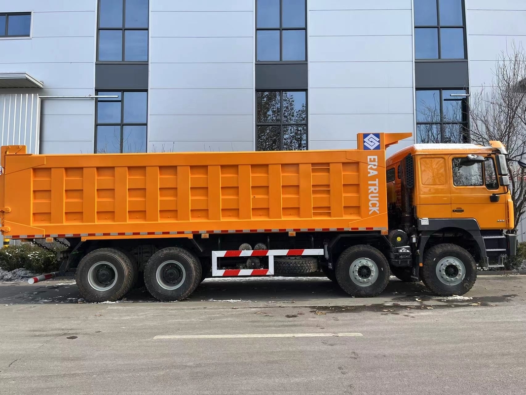 Truk Tipper bekas Dalam kondisi baik Shacman 400hp 8*4 F3000 Truk Pengeboran 12 Ban Kabin standar